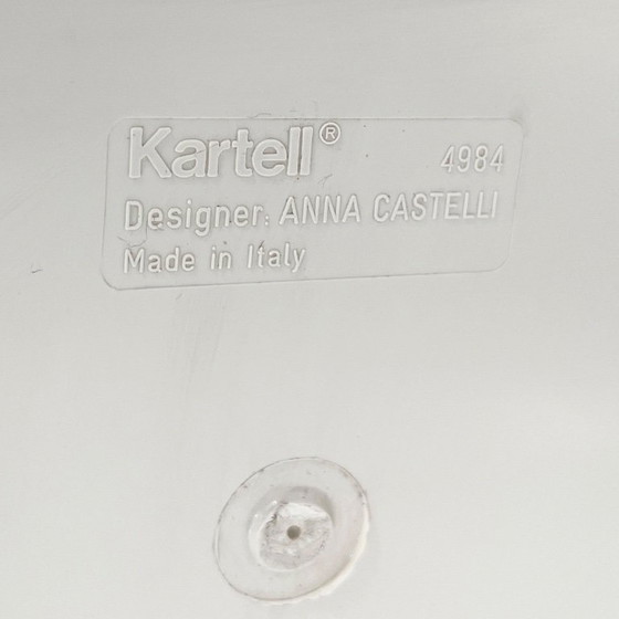 Image 1 of White Laundry Bin by Anna Castelli for Kartell, 1970s
