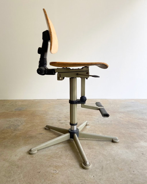 Sedia architettonica vintage Interstuhl Bima