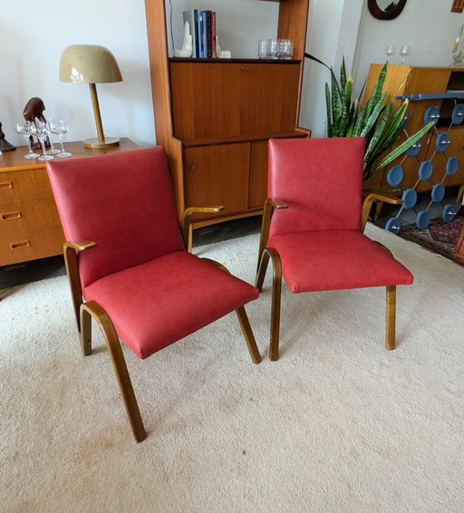 Set vintage di 2 poltrone, modello Koncave di Paul Bode.