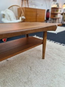 Tavolino vintage con piano reversibile anni '70