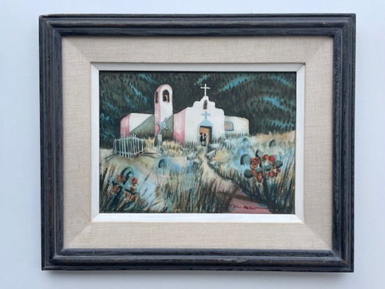 Image 1 of Peter Walker – Aquarell „San Francisco Mission“