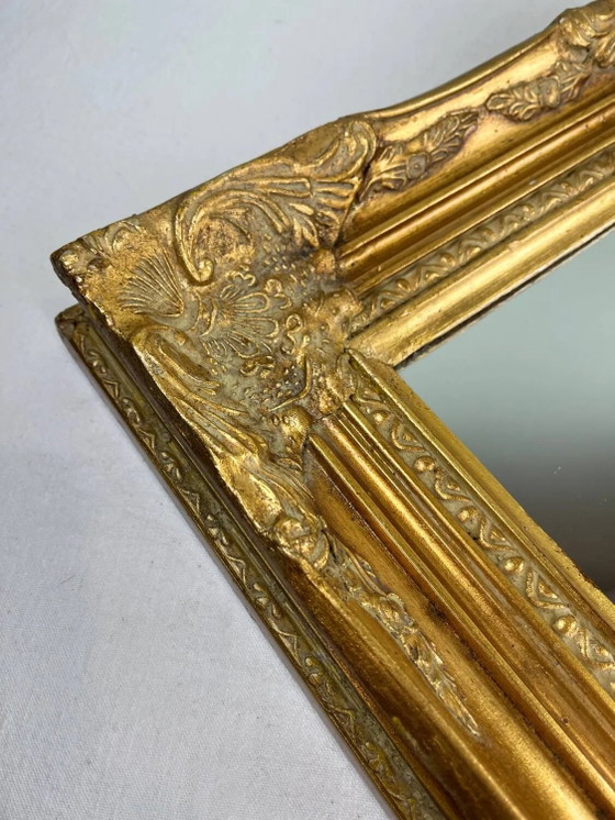 Antiker vergoldeter Spiegel Napoleon III – spätes 19. Jahrhundert – Wood, Rococo (photo 7 of 21)