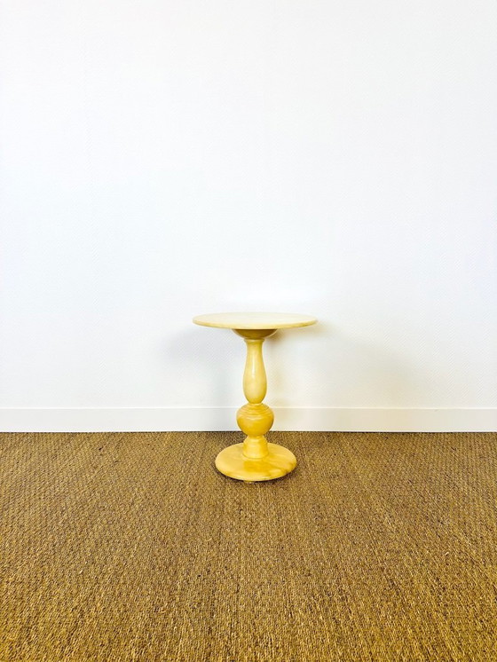 Image 1 of Tavolino vintage in onice naturale dal design scultoreo, 1960