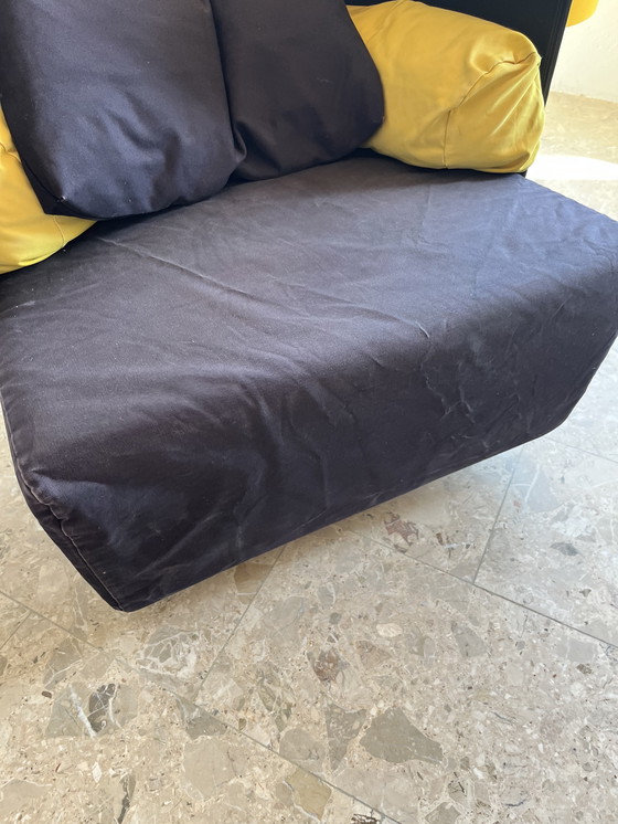 Image 1 of 2x Originele "Zanotta Campo 1984" loungestoel met hoge rugleuning van De Pas D'Urbino Lomazzi!!