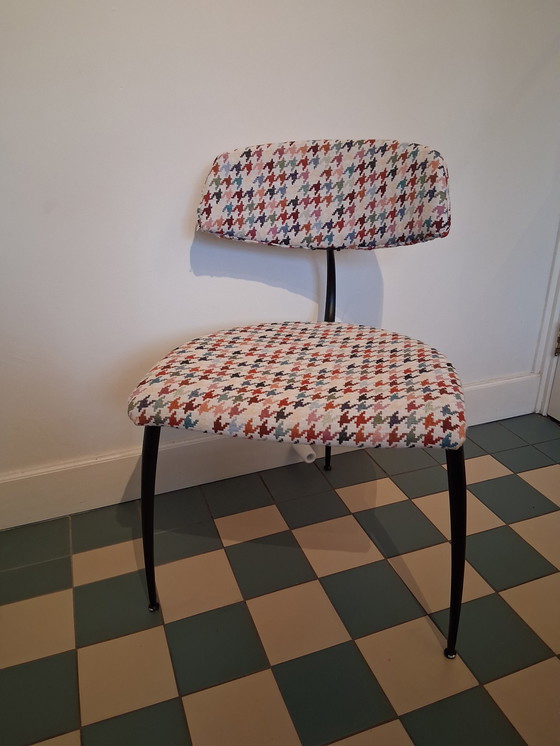 Image 1 of Chaises de salle à manger trépied Lande, 4x retapissées