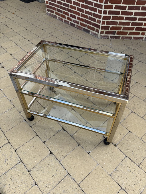 Belgo Chrome Roltafel+Bijzettafel