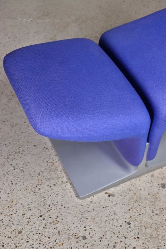 Image 1 of Artifort - F582 - Ribbon Chair + Ottoman - Pierre Paulin - 1990s