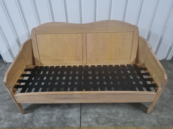 Image 1 of Banco + sillón único de madera maciza de estilo antroposófico