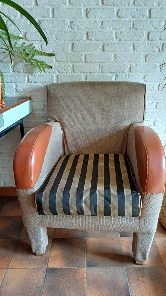 2* Fendi Clubhouse Armchair – Fendi Casa, Textile, Leather (photo 2 of 5)