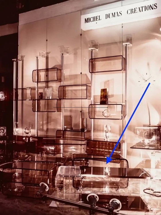 Credenza Michel Dumas per Roche Bobois, anni '70 – Cassettiere, Plexiglass (photo 13 of 13)