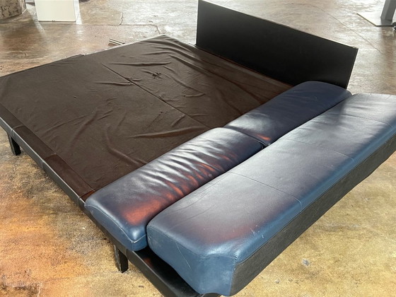 Image 1 of Leolux zit- en slaapbank | 2 kleuren blauw | 