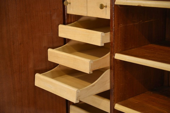 Image 1 of Armario Art Déco de caoba, muebles artísticos firmados por A. Bicchierini, años 40