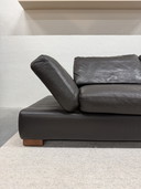 Divano pieghevole Wschillig in pelle marrone 235