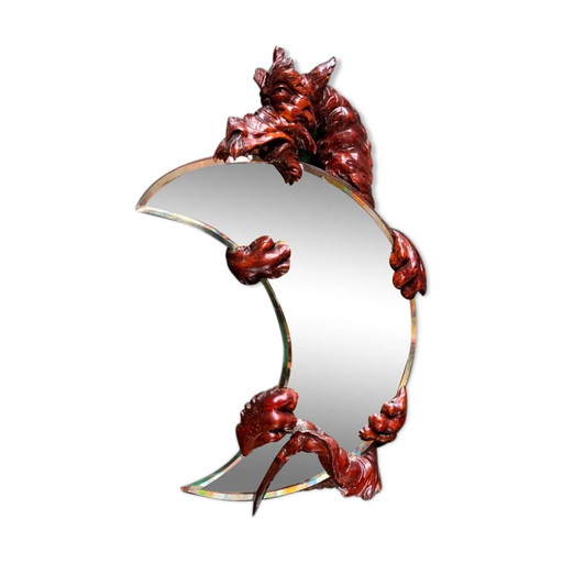 Specchio antico in noce 46x75cm – spiegels, Glass