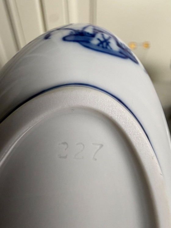 Image 1 of Original Meissen Onion Pattern Sauce Set, First Choice – Sauce Bowl & Sauce Jug – Excellent Condition