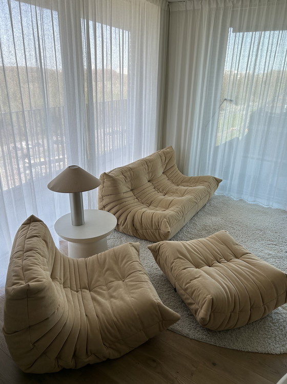 Image 1 of Asiento de 3 plazas, de 1 plaza y otomana Togo Ligne Roset Alcantara Saddle