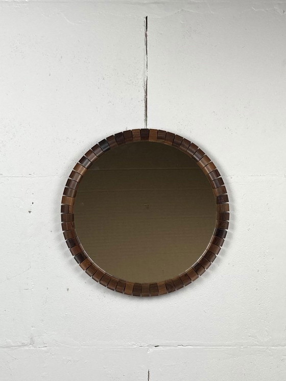 Image 1 of Danish Teak & Rosewood Mirror, 1960S