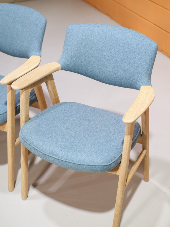 Image 1 of 6x Erik Kirkegaard 43 Dining Chairs Oak Danish