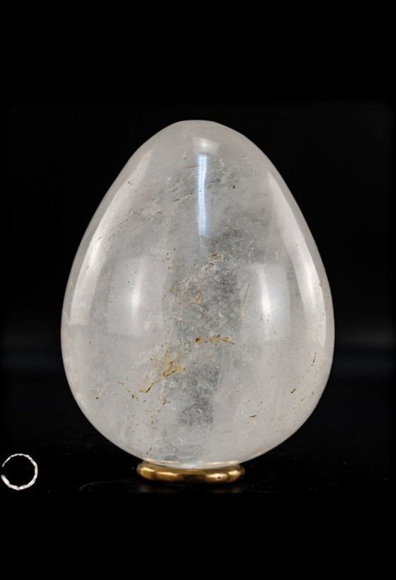 Image 1 of Quartz egg Brazil 562.08 grams natural