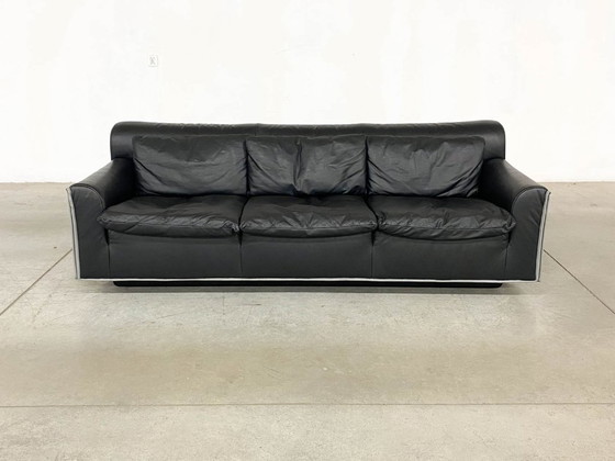 Image 1 of Divano in pelle Heli a 3 posti di Otto Zapf per Knoll, anni '80