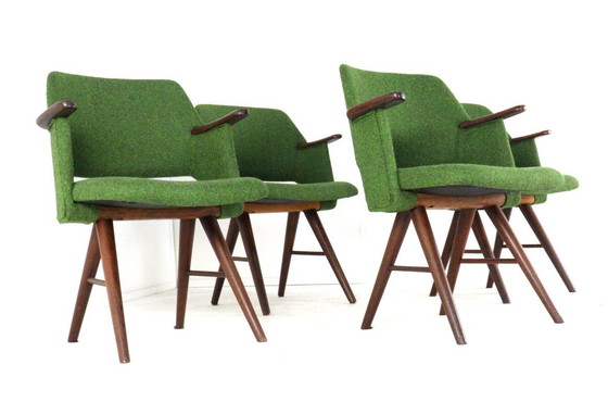 Image 1 of Set of 4 Pastoe chairs FT30 vintage upholstered