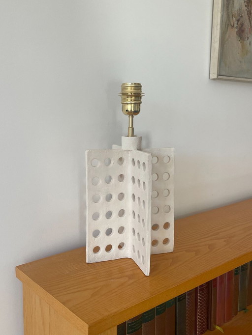 French contemporary ceramic lamp, "L 02" by Renzo Maar