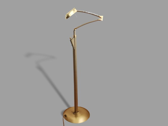 Minimalistische, höhen- und breitenverstellbare Schwenkarm-Stehlampe im modernen Stil der 1970er Jahre (photo 4 of 16)