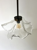 Brons & Murano Glazen Hanglamp, Lothar Klute ‘80