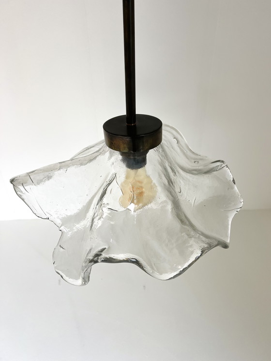 Image 1 of Bronze & Murano Glass Pendant Lamp, Lothar Klute '80