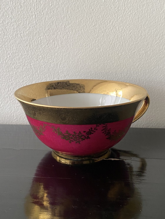 Image 1 of Tazza grande Vintage 60 Collection Porcellana fine di Limoges dorata in oro fino