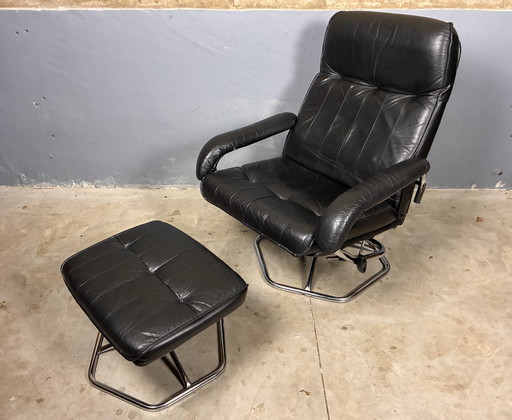 Unico Deens design fauteuil hocker leder recliner