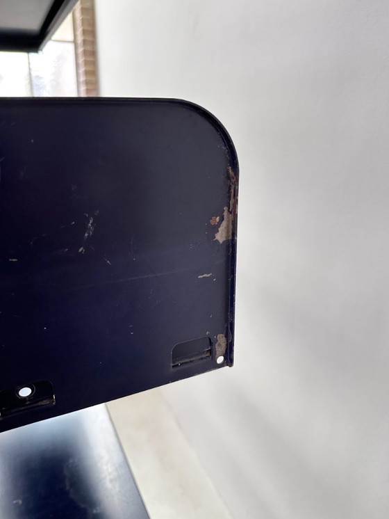 Image 1 of Italienisch-Dutch Lips Vago "Congresso" Stahlblaues Doppelbücherregal, 1966