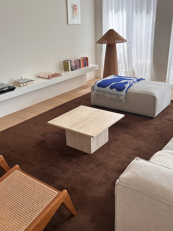 Image 1 of Vintage travertine coffee table, Italy 1980s