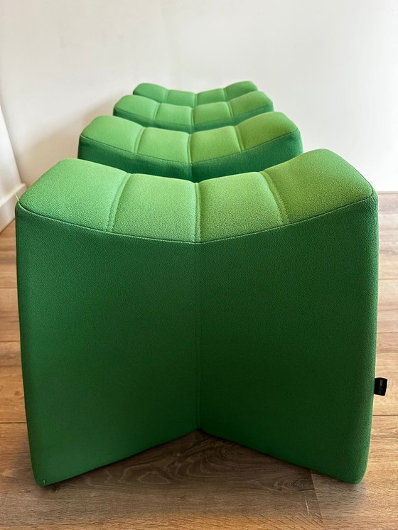 Image 1 of Taburete/puf NaughtOne Pinch design – verde – juego de 4