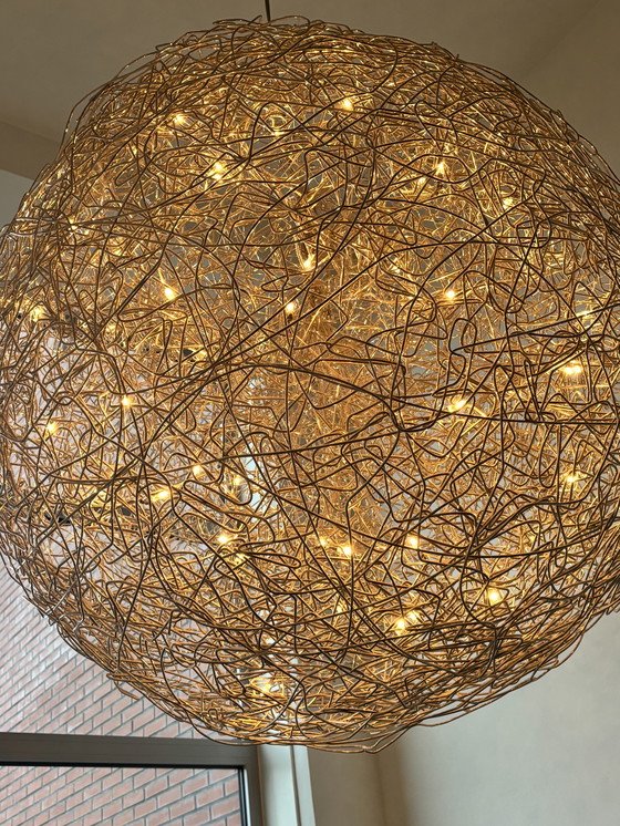 Image 1 of Original Fil de Fer hanging lamp Catellani and Smith 120 cm