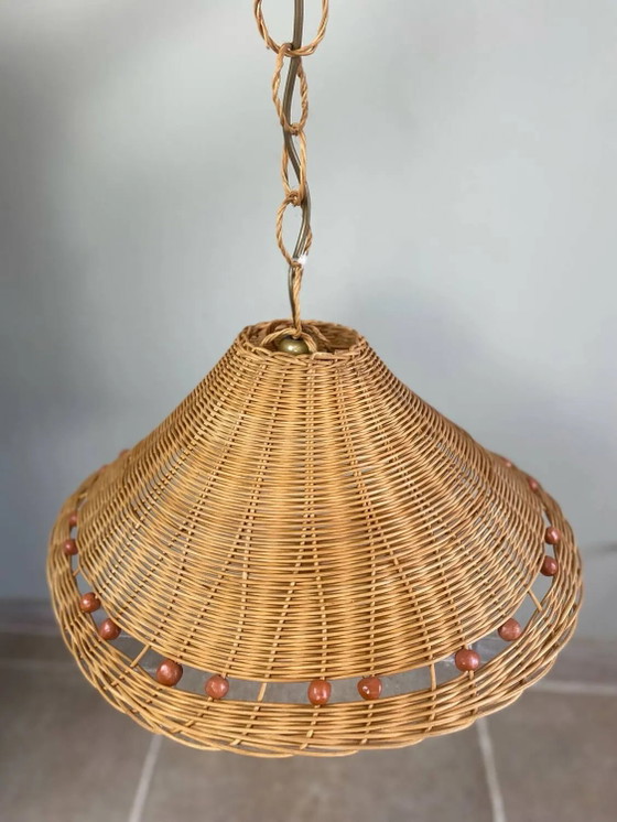 Vintage wicker pendant light – Pendant lamps, Rattan (photo 2 of 18)