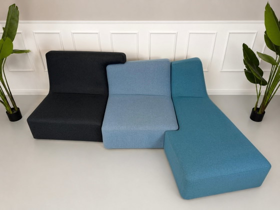 Image 1 of Ligne Roset Confluences Bank Luik Blauw