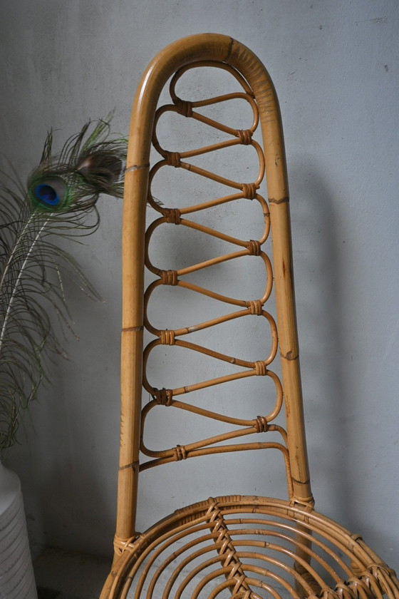 Image 1 of Rattan chair with high back, Rohé Noordwolde, 1960s