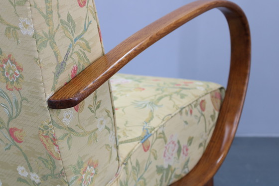 Image 1 of 1950er Jahre Überholter Jindrich Halabala Sessel, Tschechoslowakei