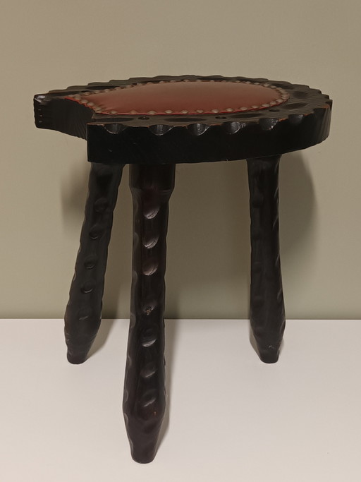 Sgabello spagnolo brutalista – krukjes, Wood