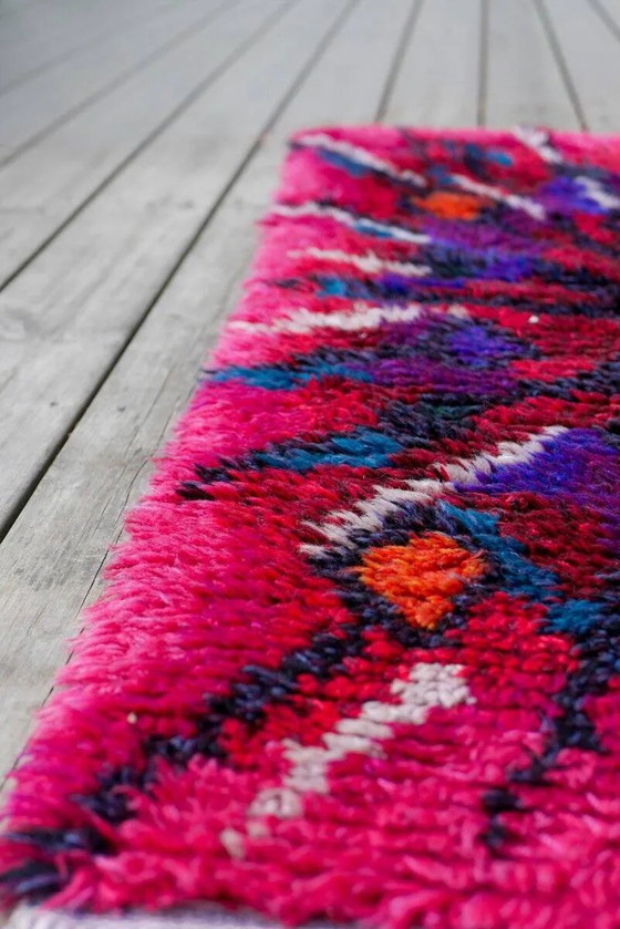 Image 1 of Swedish Tibetan Rya rug with flower by Jagarz for Rya