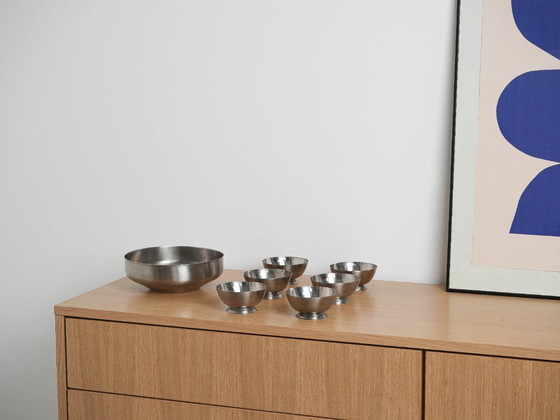 Image 1 of Set di ciotole in acciaio inox, design italiano, anni '80, prodotto in Italia.