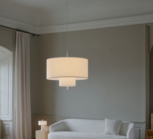 New Works Margin hanglamp, wit, diameter 88 cm