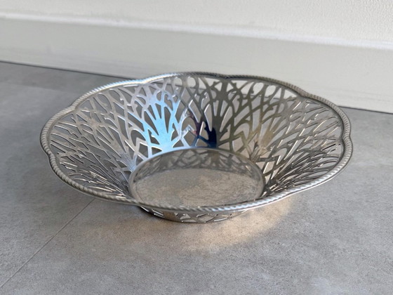 1x Classic Vintage Alessi Basket / Bowl – Metal, rvs (photo 6 of 6)