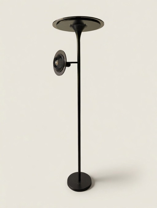 Rara lampada da terra postmoderna anni '70/'80 "era spaziale" a forma di "UFO".