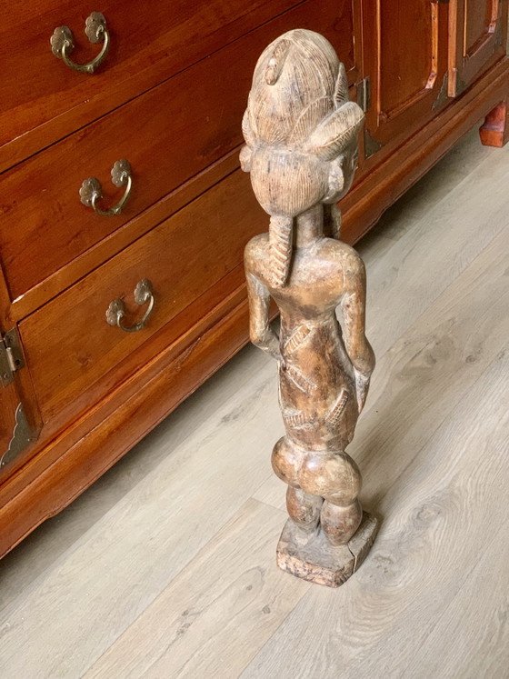 Large Baoulé Ancestor Statue, 63cm, Antique Wooden Sculpture (photo 14 of 30)