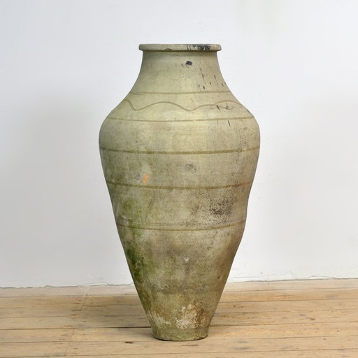 Large Turkish Stone Olive Oil Jar