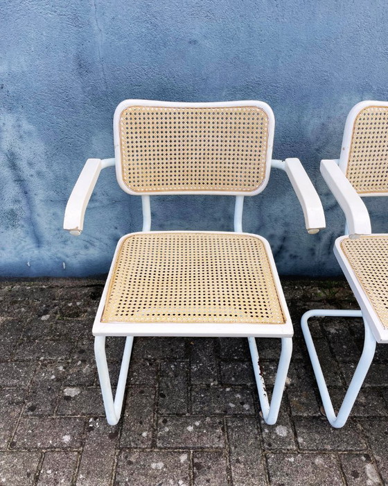 Image 1 of Sedie da pranzo Thonet vintage con seduta in fettuccia (2, 4, 6 o 8 pezzi)