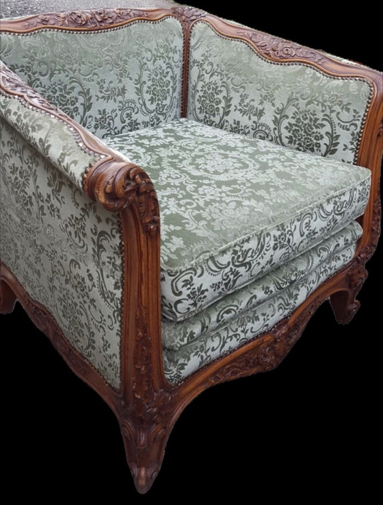 Exclusive Louis XVI Sofa Set – Seating area, Textile, Wood (photo 9 of 9)