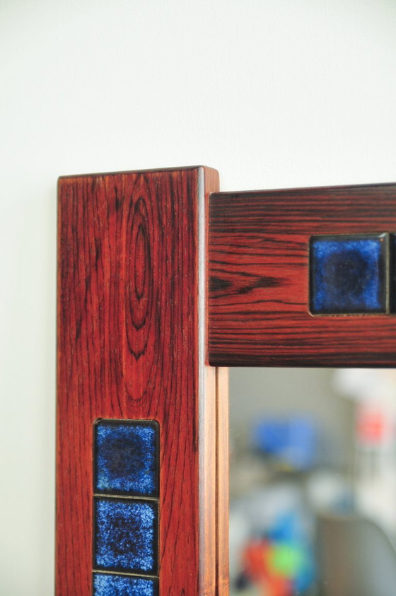 Specchio Palissandro Piastrelle Ceramica Blu – Glass (photo 5 of 7)